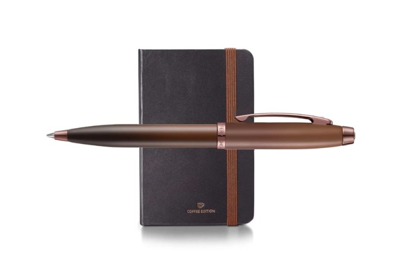 Sheaffer 100 Coffee Edition Matt Brown długopis zestaw z notesem.jpg