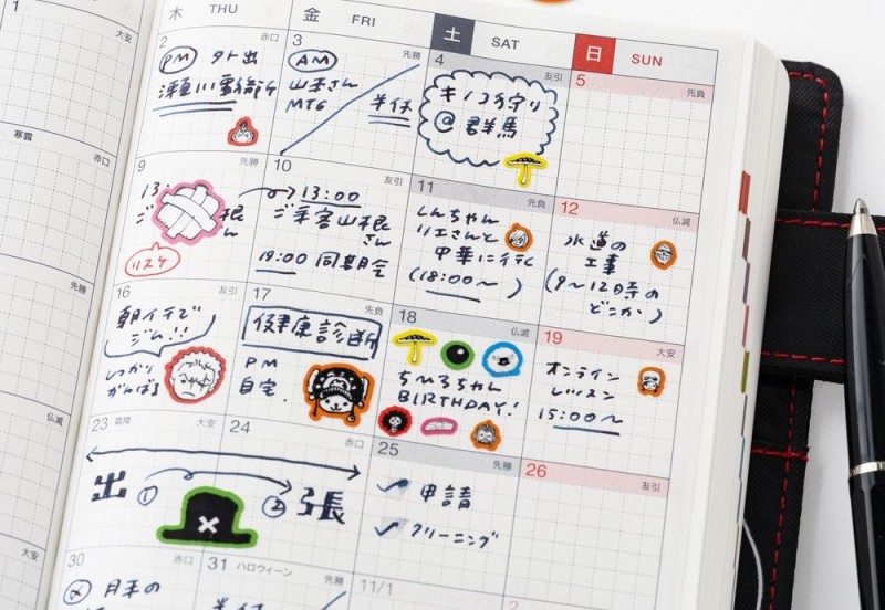 Hobonichi ONE PIECE magazine Naklejki pierwszej pomocy NOTEKA (4).jpg