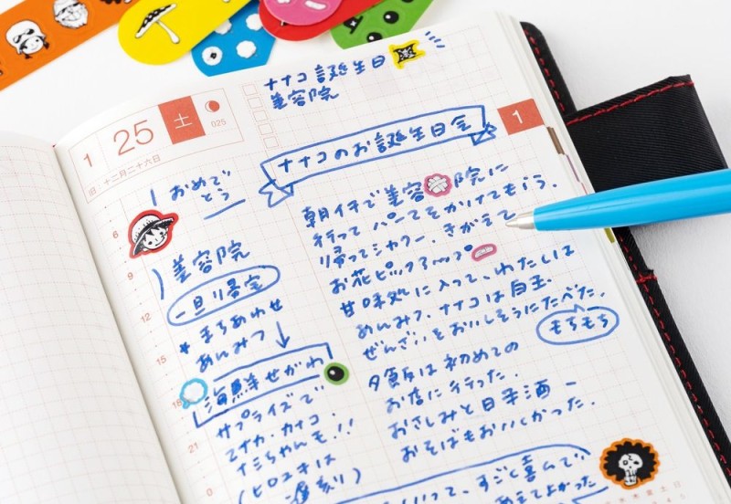Hobonichi ONE PIECE magazine Naklejki pierwszej pomocy NOTEKA (5).jpg