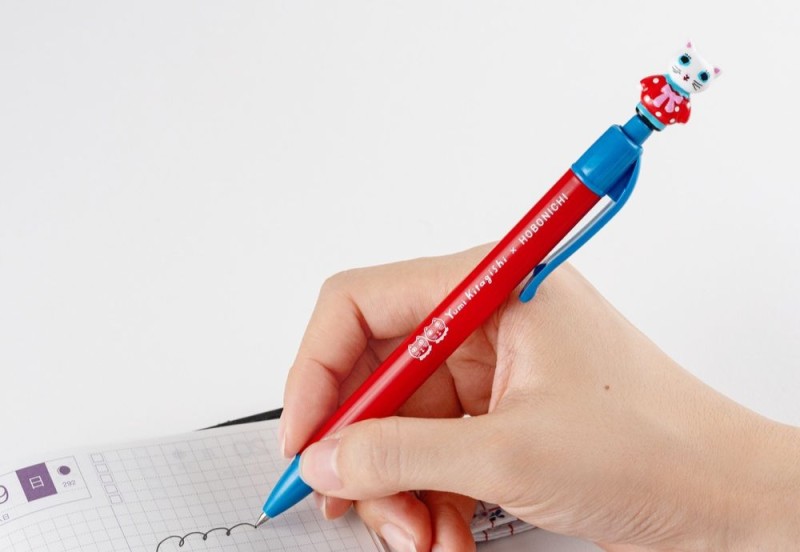 Hobonichi długopis white cat ballpoint pen NOTEKA (2).jpg