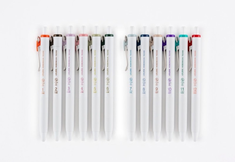 Hobonichi Techo TSUKI no IRO_ Uniball One - zestaw długopisów żelowych (5).jpg
