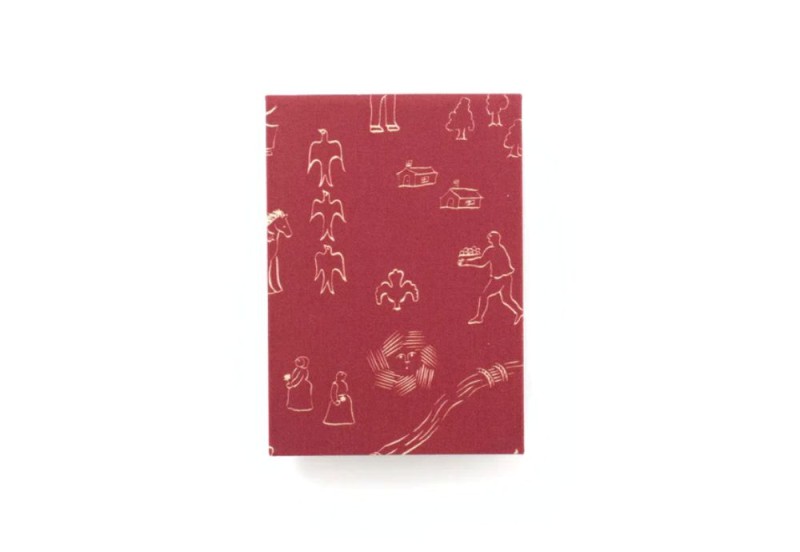 KAKIMORI Mini Note Cover B7 - okładka na notes palmehuset burgundy NOTEKA (2).jpg