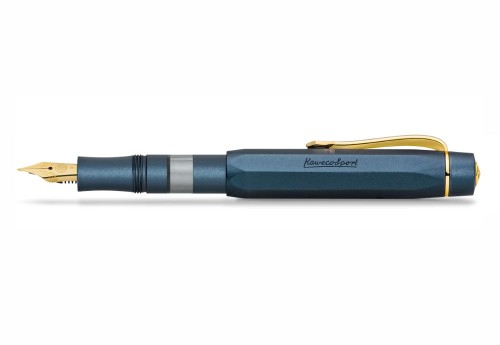 Pióro wieczne Kaweco AL Sport Piston Filler Navy / Gold