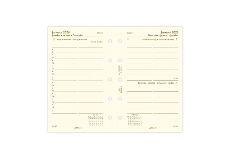 Filofax wkład kalendarzowy one day a page 2026 mini NOTEKA (4).jpg