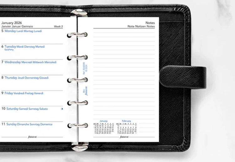 Filofax wkład kalendarzowy week on one page 2026 mini NOTEKA (2).jpg