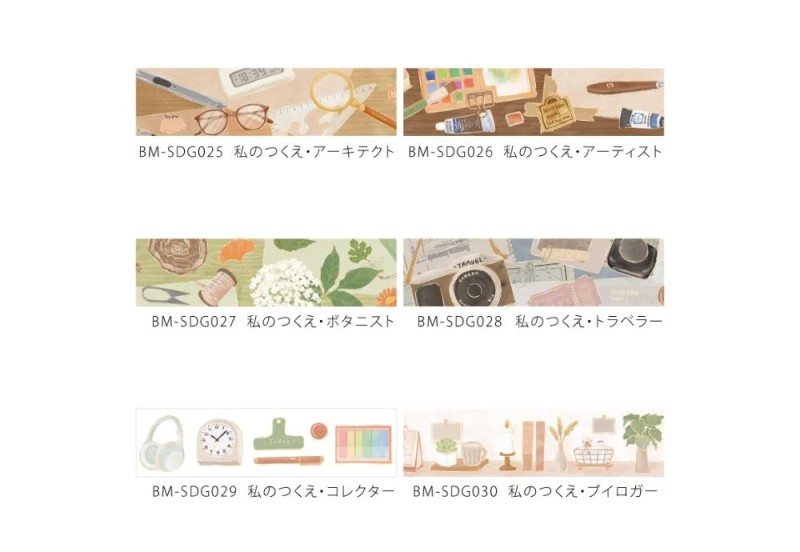 BGM Taśma Washi My Desk: Architect