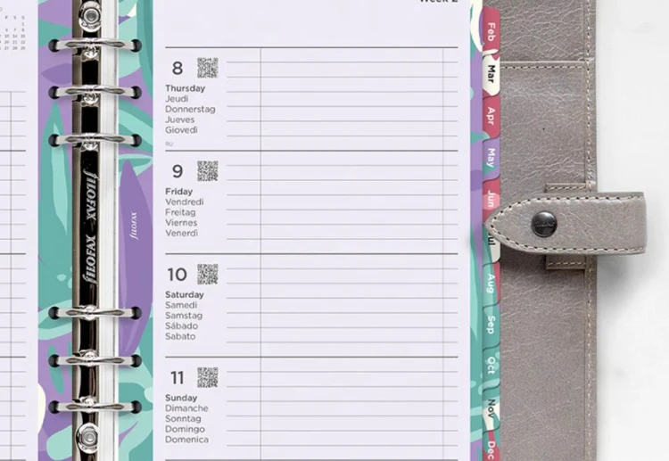 Filofax wkład Floral Illustrated Diary Refill Pack - A5 2026 Multilanguage NOTEKA (2).jpg