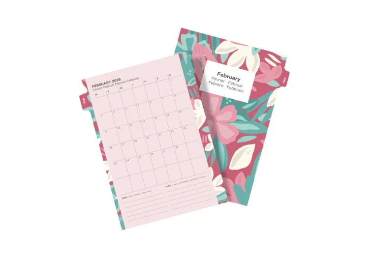Filofax wkład Floral Illustrated Diary Refill Pack - A5 2026 Multilanguage NOTEKA (6).jpg