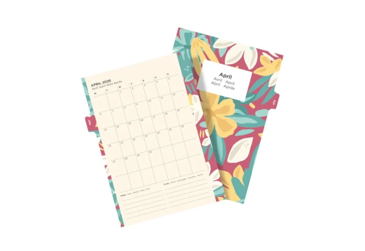 Filofax wkład Floral Illustrated Diary Refill Pack - A5 2026 Multilanguage NOTEKA (8).jpg