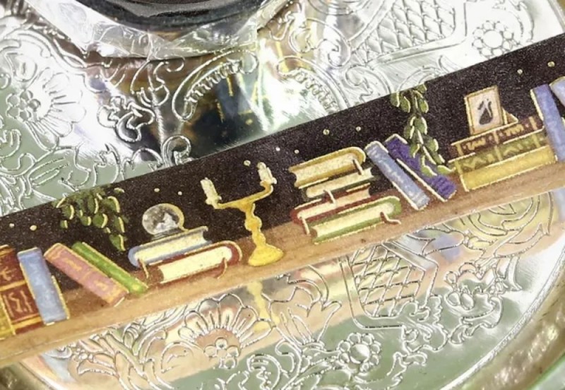 BGM Taśma Washi LIFE: Late Night Bookshelf