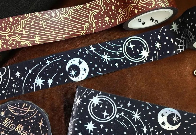 BGM Taśma Washi Star Magic Book: Darkness