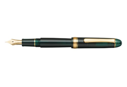 Platinum 3776 Pióro Wieczne Gold Trim Laurel Green.jpg