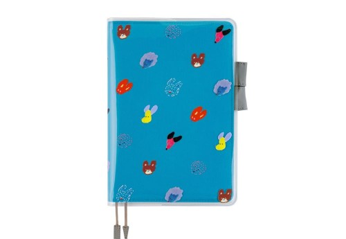 Hobonichi Okładka PVC Keiko Shibata_ Cover on Cover for A5 Size (Dog Ears Fluttering in the Wind) NOTEKA.jpg