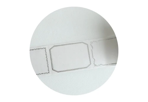 Yohaku Naklejki Roll Sticky Note Label - etykiety srebrne