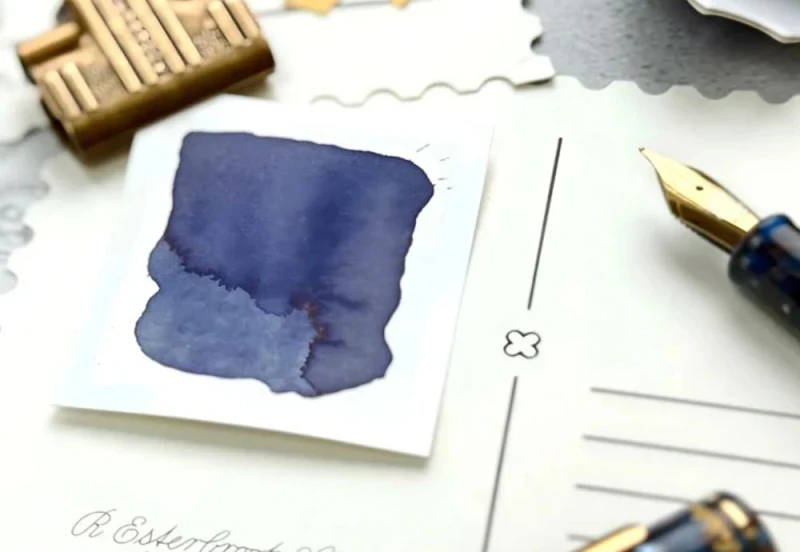 Zestaw Esterbrook Atrament + Stempel  Pigeon Poop Hamburg NOTEKA (4).jpg