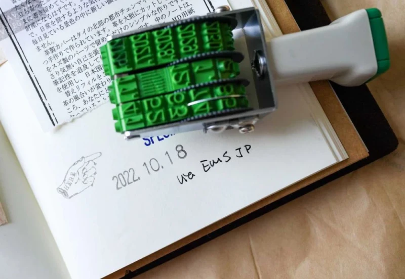 Sanby Rotary Stamp Techno Rotary Stamp No.5 Date - obrotowa pieczątka NOTEKA (3).jpg