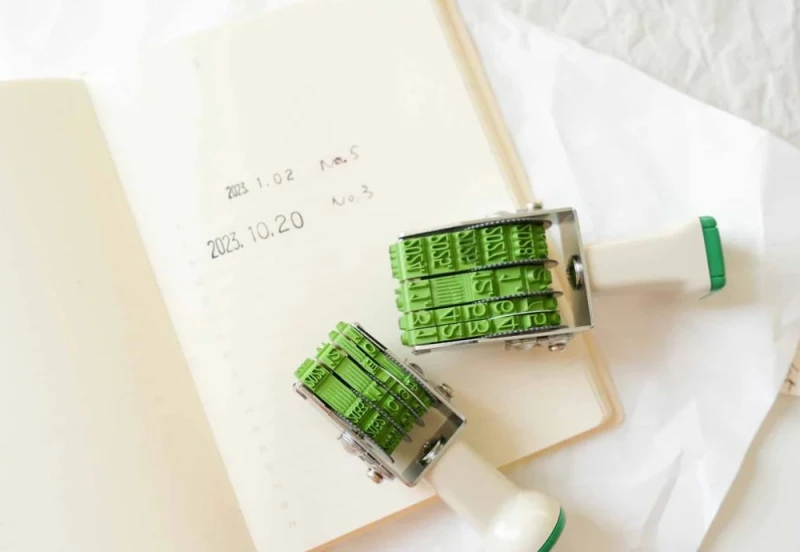 Sanby Rotary Stamp Techno Rotary Stamp No.5 Date - obrotowa pieczątka NOTEKA.jpg