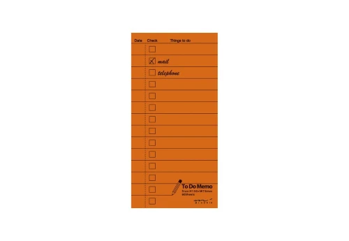 Midori Memo Pad To Do List Orange