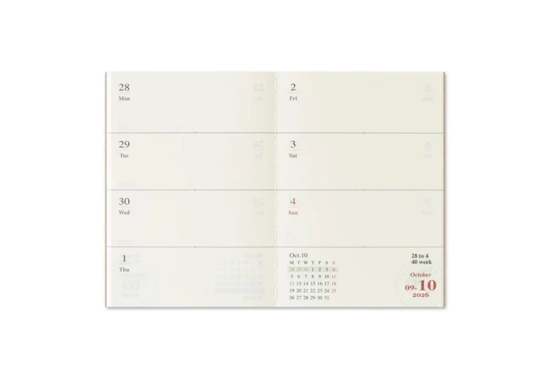 Traveler's Notebook Diary 2026 kalendarz passport size NOTEKA (5).jpg