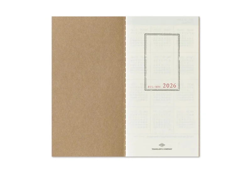 Traveler's Notebook Diary 2026 kalendarz układ pionowy regular size NOTEKA (2).jpg