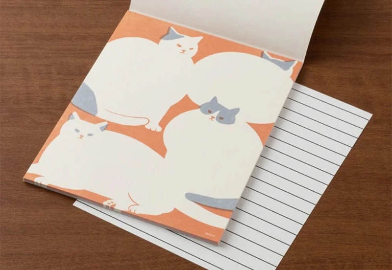 Papier listowy Midori Easy&Cozy Kot NOTEKA (3).jpg