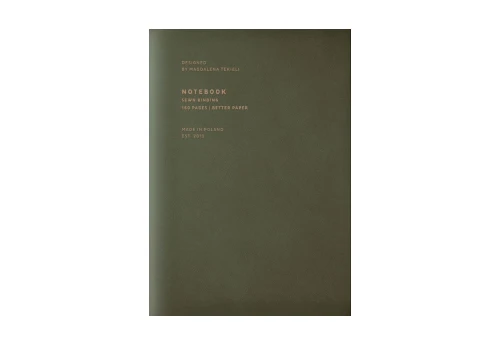 Magdalena Tekieli Notes Paper Love Earth-Tone Olive Notebook