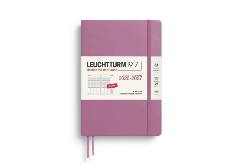 Leuchtturm1917 kalendarz akademicki 2026-2027 brudny róż NOTEKA.jpg