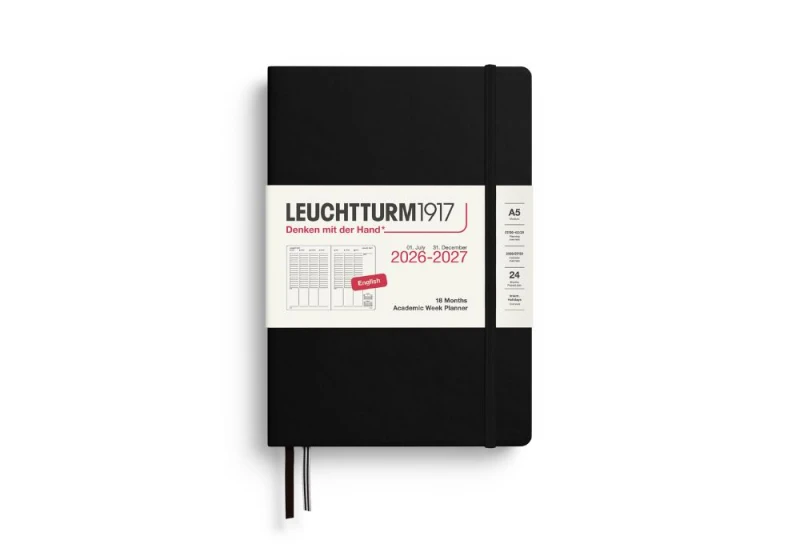 Leuchtturm1917 kalendarz akademicki 2026-2027 czarny NOTEKA.jpg