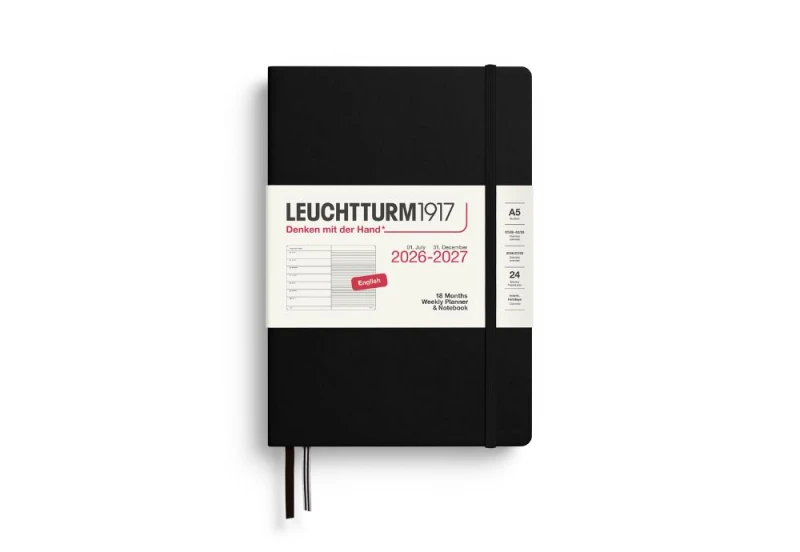 Leuchtturm1917 kalendarz akademicki 2026-2027 czarny NOTEKA.jpg