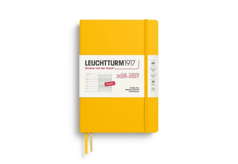 Leuchtturm1917 kalendarz akademicki 2026-2027 żółty NOTEKA.jpg
