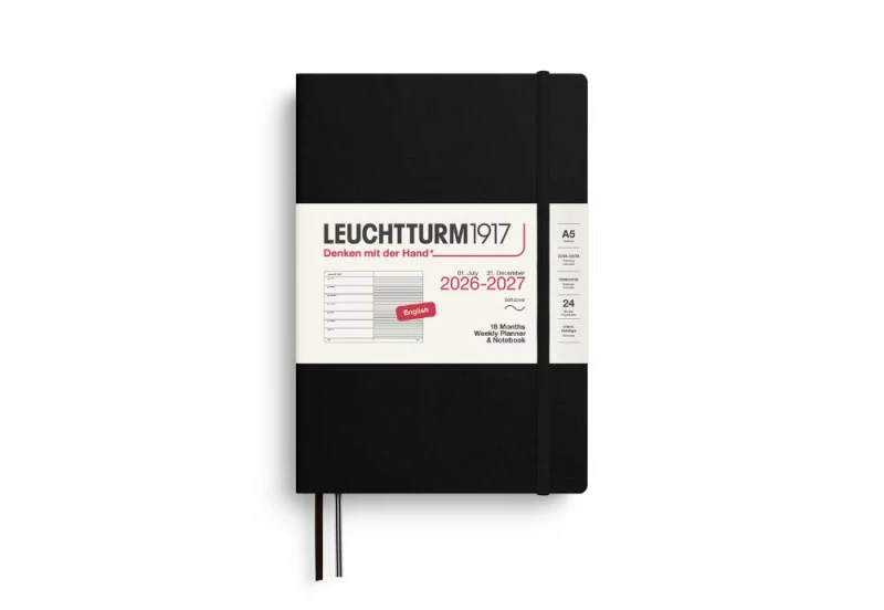 Leuchtturm1917 kalendarz akademicki 2026-2027 czarny NOTEKA.jpg