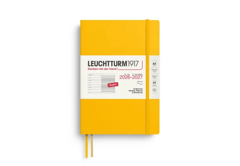 Leuchtturm1917 kalendarz akademicki 2026-2027 żółty NOTEKA.jpg