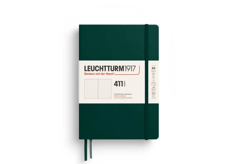lEUCHTTURM1917 Notes a5 w kropki Forest Green NOTEKA.jpg