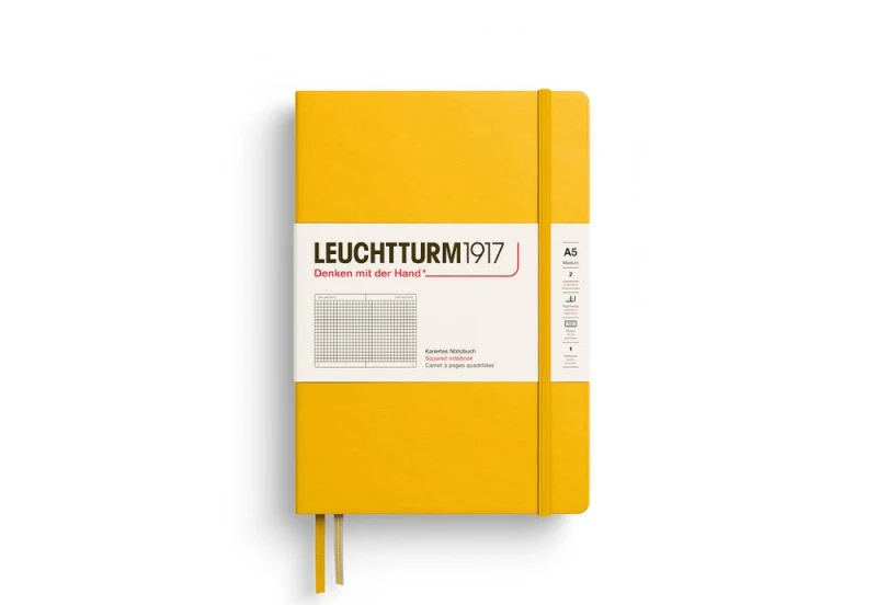 LEUCHTTURM1917 Notes a5 w kratkę sunflower NOTEKA.jpg