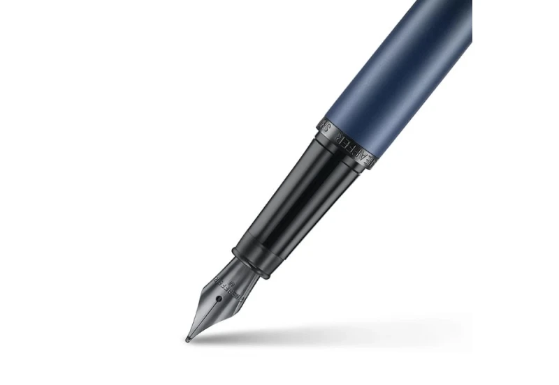 Sheaffer VFM Matt Blue With Matt Black PVD Trims Fountain Pen NOTEKA (4).jpg
