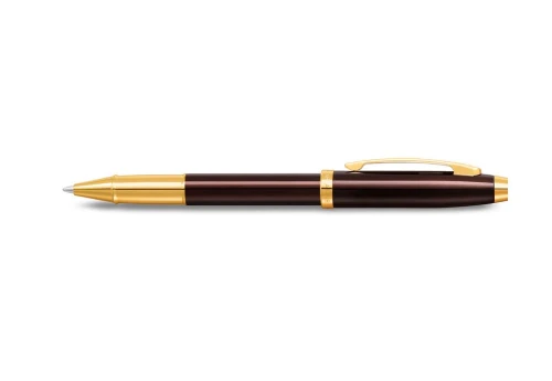 Sheaffer 100 Coffee Brown with Gold Trim Pióro Kulkowe brązowe