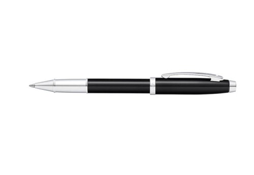 Sheaffer 100 pióro kulkowe glossy black chrome NOTEKA.jpg