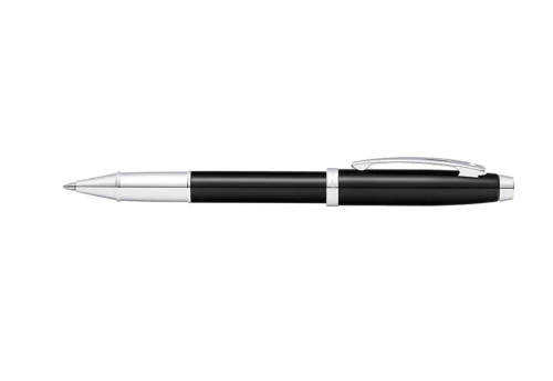 Sheaffer 100 Glossy Black with Chrome Trim Pióro Kulkowe czarne