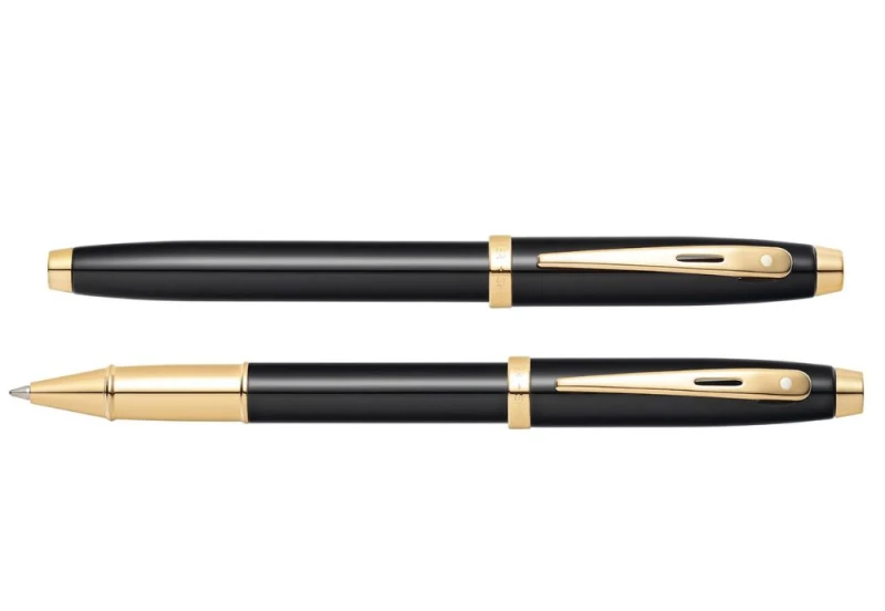 Sheaffer 100 pióro kulkowe glossy black gold NOTEKA (2).jpg