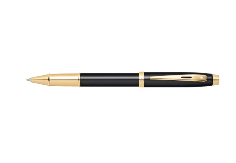 Sheaffer 100 pióro kulkowe glossy black gold NOTEKA.jpg