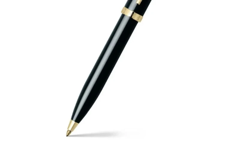 sheaffer długopis 100 glossy black gold trim NOTEKA (1).jpg