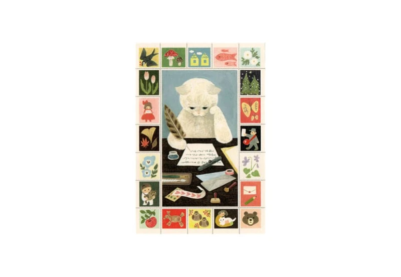 4legs postcard letter card Letter Cat NOTEKA.jpg