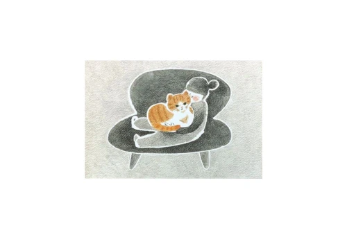 4Legs Pocztówka Postcard - Us and the Cat