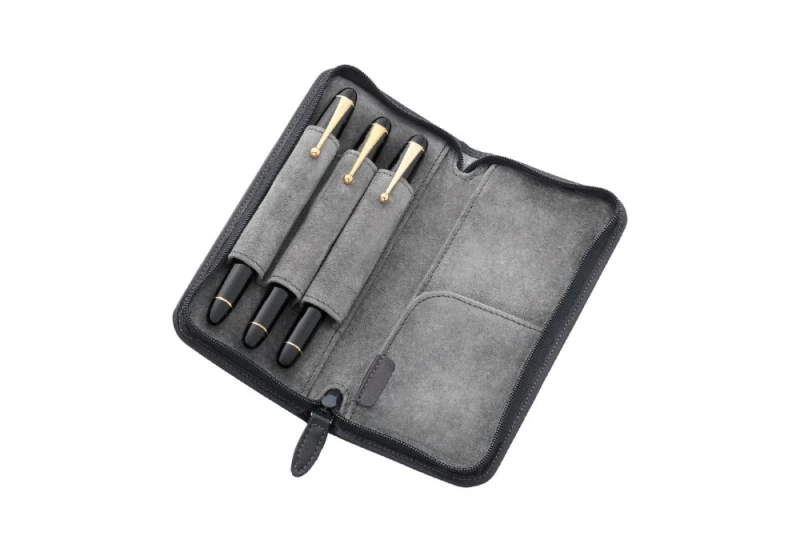 Pilot Piórnik Skórzany leather case zipper brown NOTEKA (1).jpg