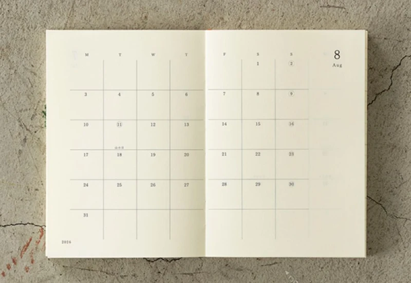 Midori Md Paper diary notes kalendarz a5 thin 2026 NOTEKA (2).jpg