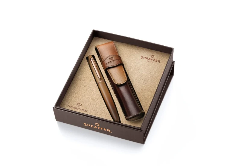 Sheaffer Coffee Edition pióro kulkowe VFM + skórzane etui NOTEKA.jpg