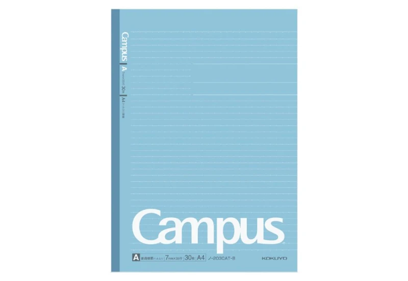 Campus Kokuyo Notes A4 A blue NOTEKA.jpg