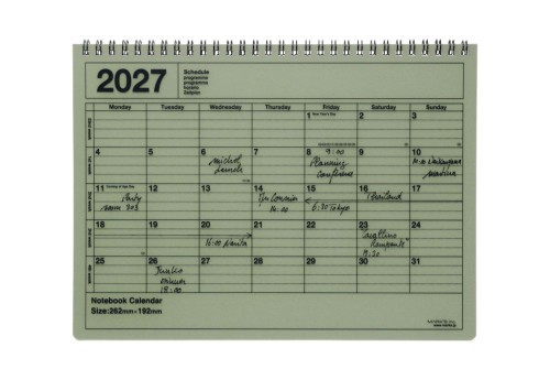 kalendarz biurkowy 2027 mark's japan M khaki NOTEKA.jpg