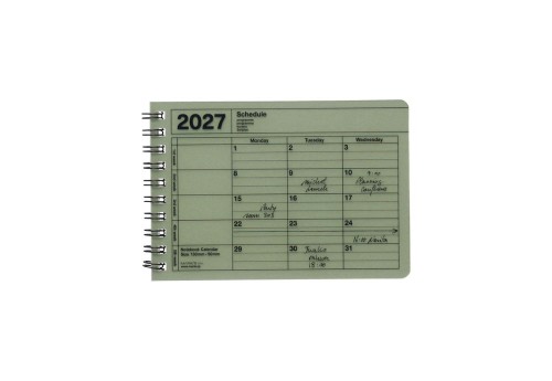 kalendarz miesięczny 2027 mark's japan XS khaki NOTEKA.jpg
