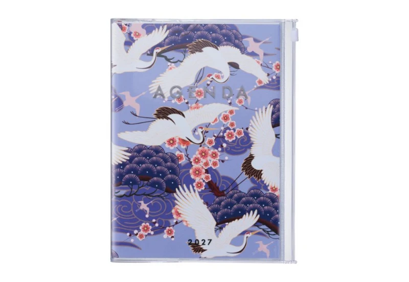 mark's japan kalendarz a5 birds purple 2026 2027 NOTEKA.jpg